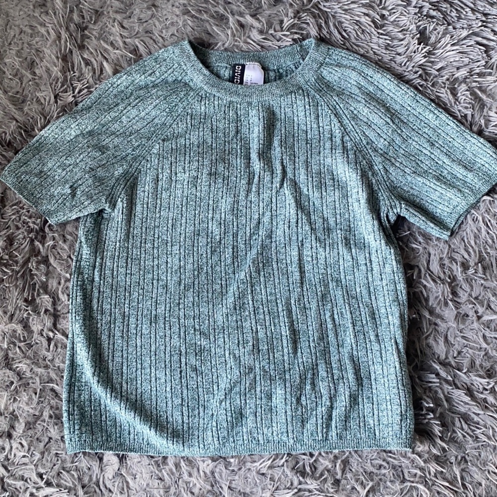 Heather Green Top